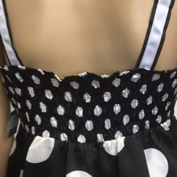 Kaelyn-Max Black and White Polka Dot Blouse M - Picture 4 of 6